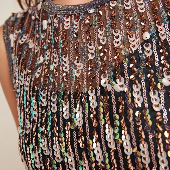 Anthropologie Corey Lynn Calter Sequined Dress - Picture 2 of 5